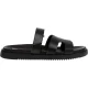Steve Madden Kinderen/Kids Missile-E leren platte slippers (Zwart)