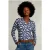 River Woods White/blue Linen T-shirt With Buttons Blue