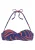 BUFFALO Bikinitop ‘Buffalo’  donkerblauw / oranje