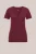 WE Fashion – Dames T-shirt met V-hals – Slim Fit – Donkerrood – Katoen –