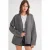 Geknoopte V-hals Ribbels Trui Cardigan