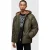 AllSaints Pegasis Puffer Coat Khaki/marsh Olive