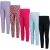 Miso Meisjes Legging (Set van 5) (Zwart/roze)