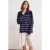 Gestreepte Crew Neck Relaxed Gebreide Pullover Truien