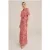We Fashion Dress Maxi Length Light Red