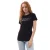 Dames DKNY Ombre Outline Logo Crew Neck T-shirt in Zwart