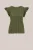 WE Fashion – Dames gebreide trui met structuur – Regular fit – Olijfgroen – Katoen –