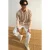 TRENDYOL MAN Jongens Beige Effen Lang Oversized Overhemden