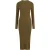 French Connection Turtle Rib Dress Mid Khaki