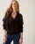 Summum Wrap Cardigan Wool Cashmere Blend Knit 7s8028-7009 Vest 754 Dark Chocolate