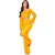 Missy Empire Dames/Dames Broek Met Pasvormen En Uitlopend (Oranje)