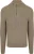 Suitable Half Zip Trui Wol Blend Taupe
