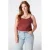 MS Mode top Plus Size – roodbruin