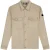 Malelions Men Suedine Overshirt | Taupe