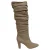 Manolo Blahnik Calassohi 90 kniehoge laarzen in beige leer