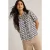 White Stuff Ariel Mix Print Top Navy Print
