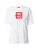 HUGO Shirt ‘Dashire’  vuurrood / zwart / wit