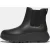 Dames Fit Flop F-Mode Waterdichte Leren Flatform Chelsea Boots in Zwart