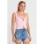 Mouwloze Vierkante Halter Crop Top