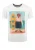 Key Largo Shirt ‘Surfing Chicken’  nude / aqua / goudgeel / wit
