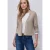 Street One Dames Jas met lange mouwen in gebreide look in Beige