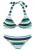VENICE BEACH Bikini  navy / lichtblauw / geel / wit