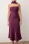 Paarse, rechte, mouwloze maxi-jurk voor dames, chique/avondjurk