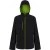 Regatta Heren Navigate Dubbellaags Soft Shell Jacket met capuchon (Zwart/Lijkgroen)
