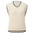 Mouwloos ronde halstrui met contrasterende details dames COMMA
