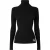 Calvin Klein Dames Turtleneck Slim Langsleeve Trui Top (Zwart)