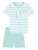 SCHIESSER Nachtkledij ‘ Kids Nightwear ‘  turquoise / wit