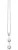 Orphelia Dames 925 Sterling Zilveren Halsketting – Zilver ZK-2677