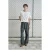 Baggy Fit Gestructureerde Denim Jeans