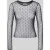 NOISY MAY® Slim fit shirt met lange mouwen van elastische materiaalmix model ‘JUDITH’