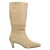 Manfield suède laarzen met hak – beige