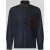 Armani Exchange Overshirt met kentkraag in corduroy look en labelpatch