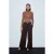 Hoge Taille Wijde Pijpen Crepe Broek