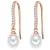 Valero Pearls Oorbellen  rose-goud / parelwit