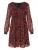 KOROSHI Jurk  blauw / rood / zwart