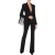 Moschino Fringed Crepe Jacket Black