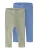TWO SOON Leggings  blauw / kaki