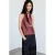 Mango top – roodbruin