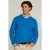 River Woods Normal Fit Basic Cotton V-neck Pullover Tropical Blue Mix Bl