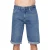 Crosshatch Heren Tillforth Denim Casual Shorts (Stone Wash)