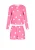 faina Korte pyjama  lichtroze / wit