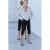 Mango slim fit capribroek – zwart