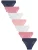 Next Slip  beige / navy / rosa / wit
