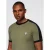 Ombre t-shirt heren olijf met bies