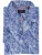 Overhemd New Zealand blauw geprinte korte mouw