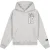 Malelions Women Sherpa Applique Match Hoodie | Grey Melange